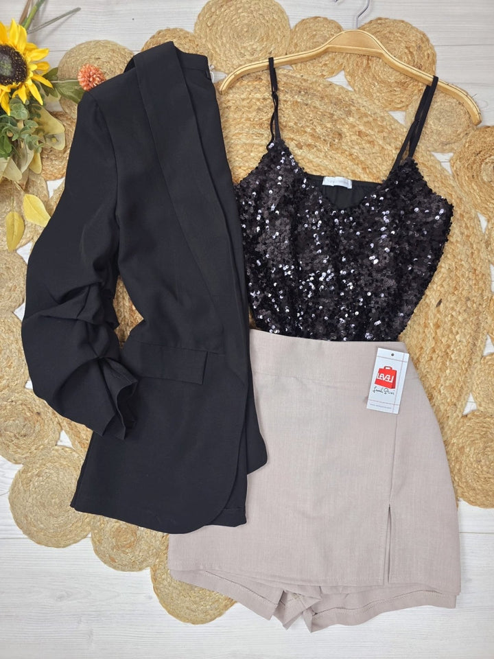 Pantagonna tinta unita con zip - Beige - Level Stores