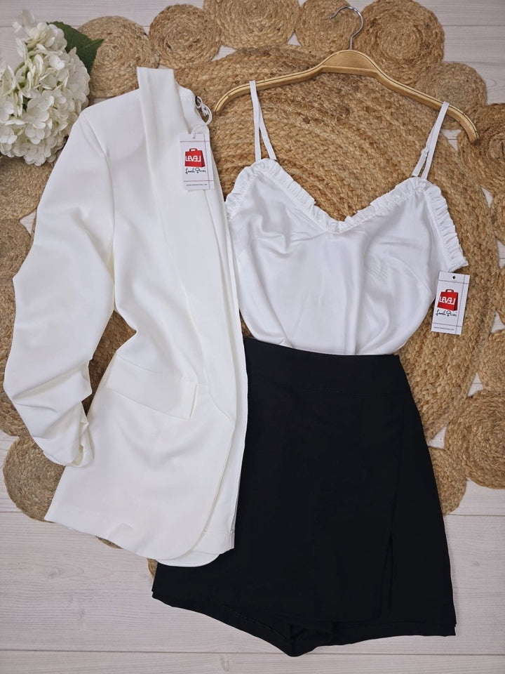 Pantagonna tinta unita con zip - Beige - Level Stores