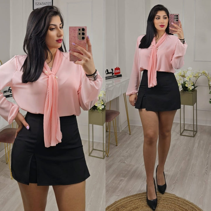 Pantagonna tinta unita con zip - Nero - Level Stores