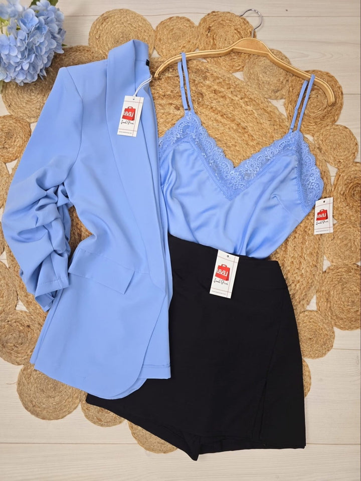 Pantagonna tinta unita con zip - Beige - Level Stores