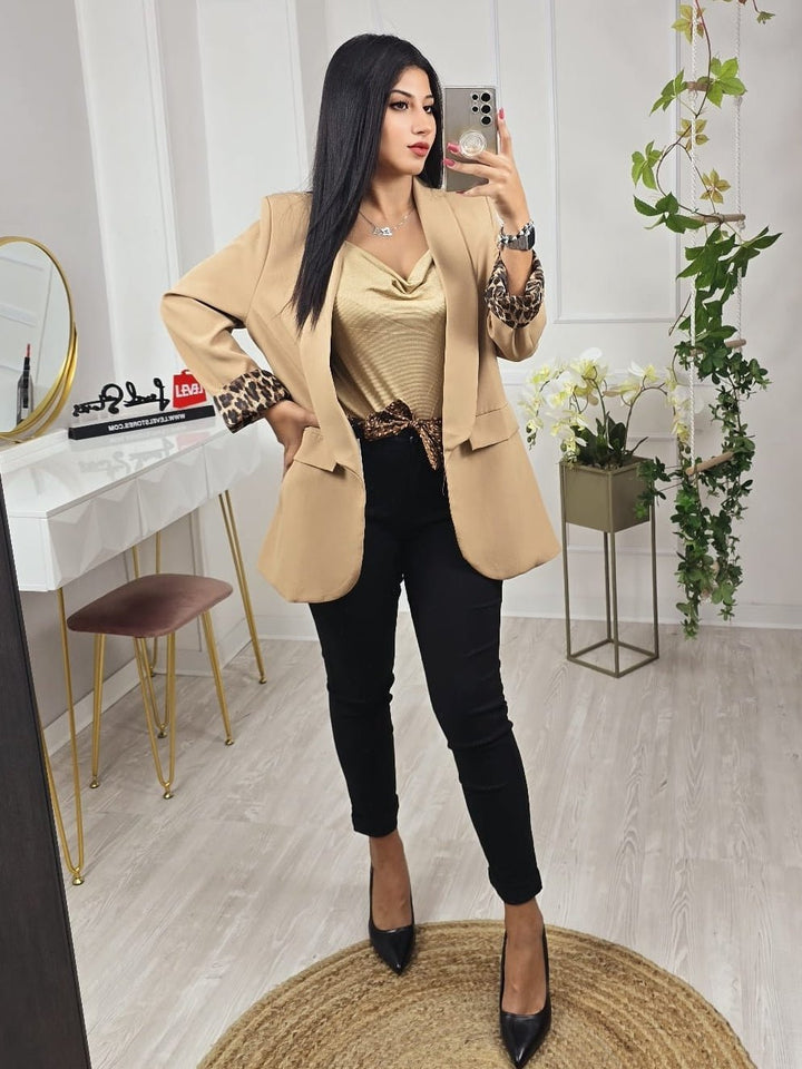 Pantalone modello skinny con cintura inclusa con tasche elasticizzato Blu scuro Level Stores