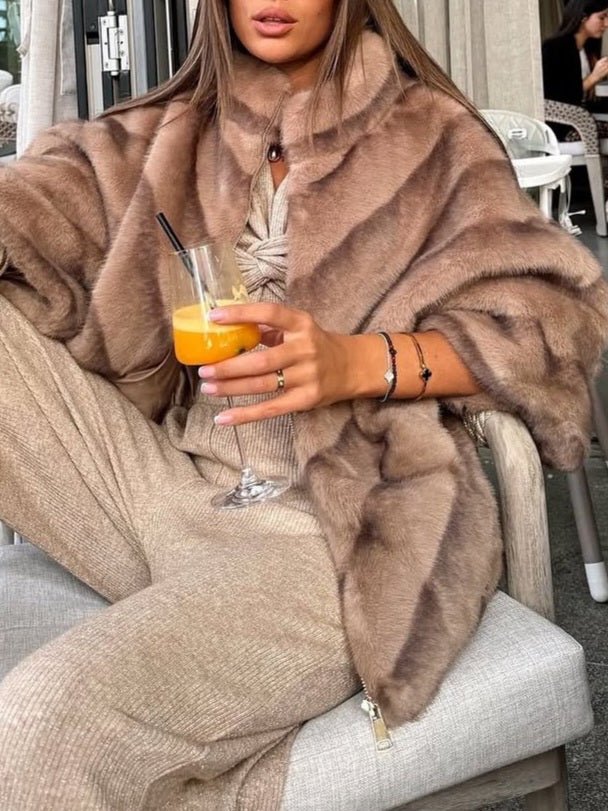 Pellicci con zip con tasche morbido e caldo Camel Level Stores