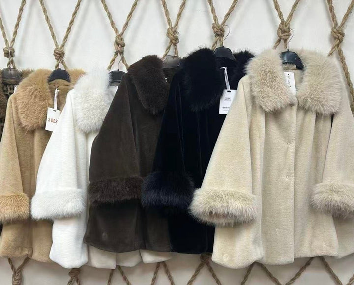 Pelliccia morbido e caldo Nero Level Stores