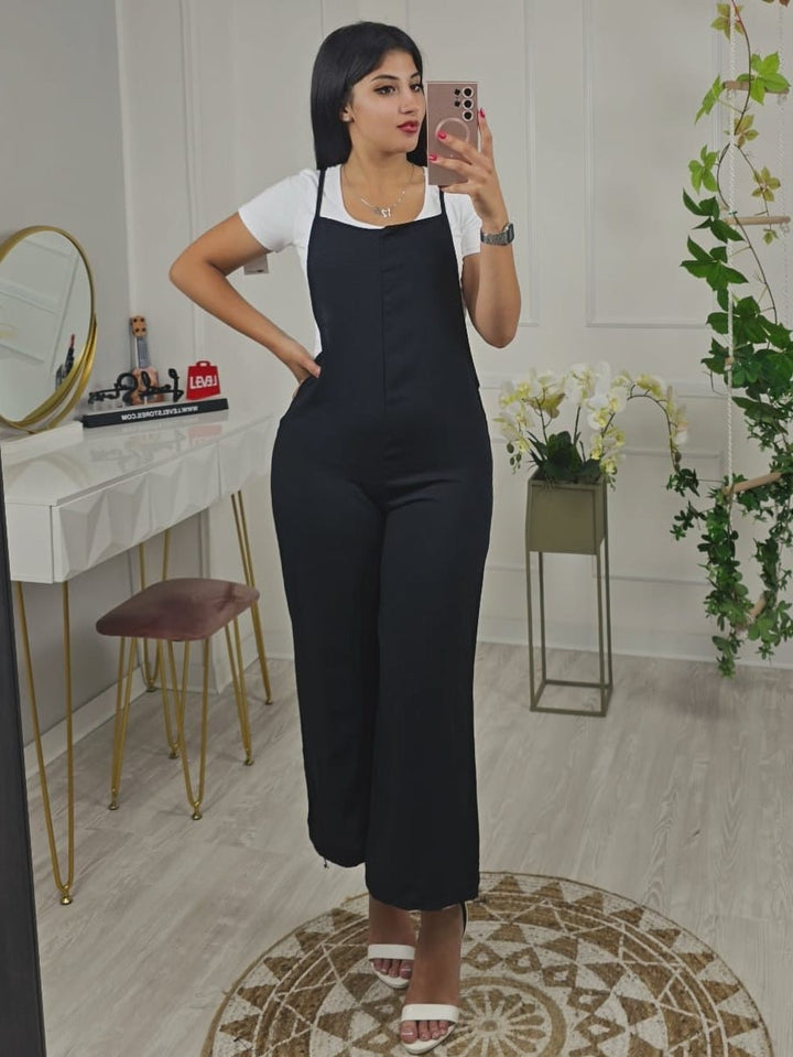 Salopette in due pezzi - Nero - Level Stores