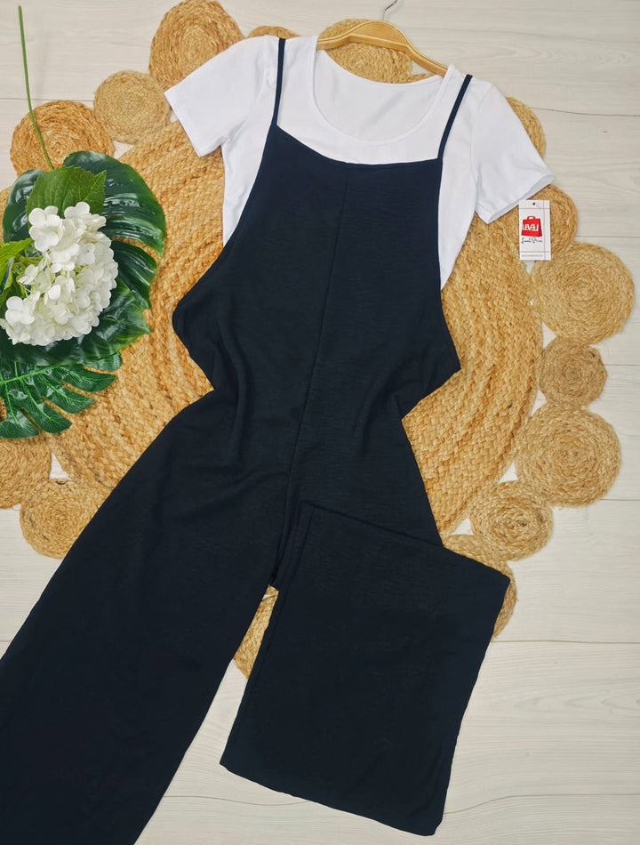 Salopette in due pezzi - Nero - Level Stores