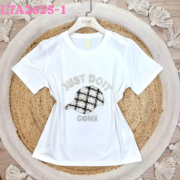 T-shirt con stampa - Nero/Bianco - Level Stores