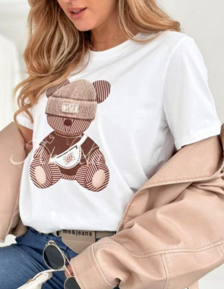 T-shirt con stampa - Camel - Level Stores