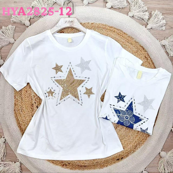 T-shirt con stampa - Blu - Level Stores