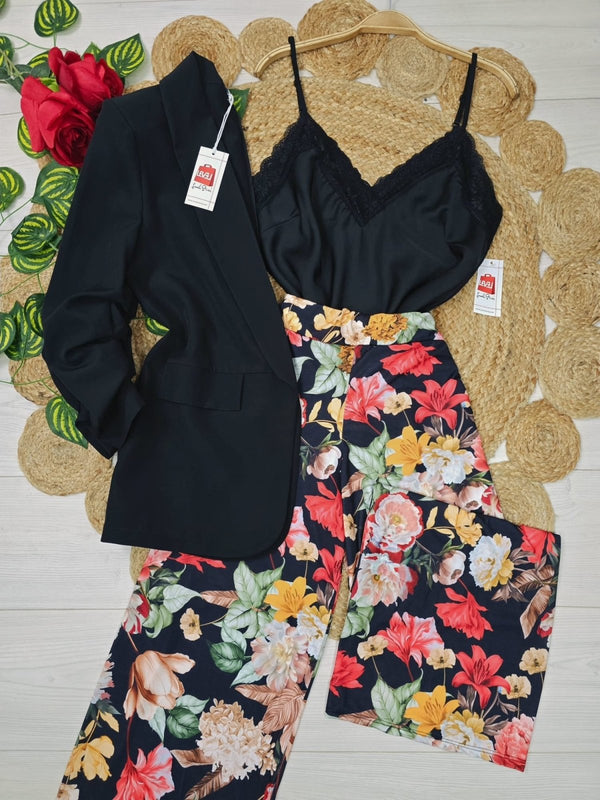 Top in raso con pizzo scollo a V - Bianco - Level Stores
