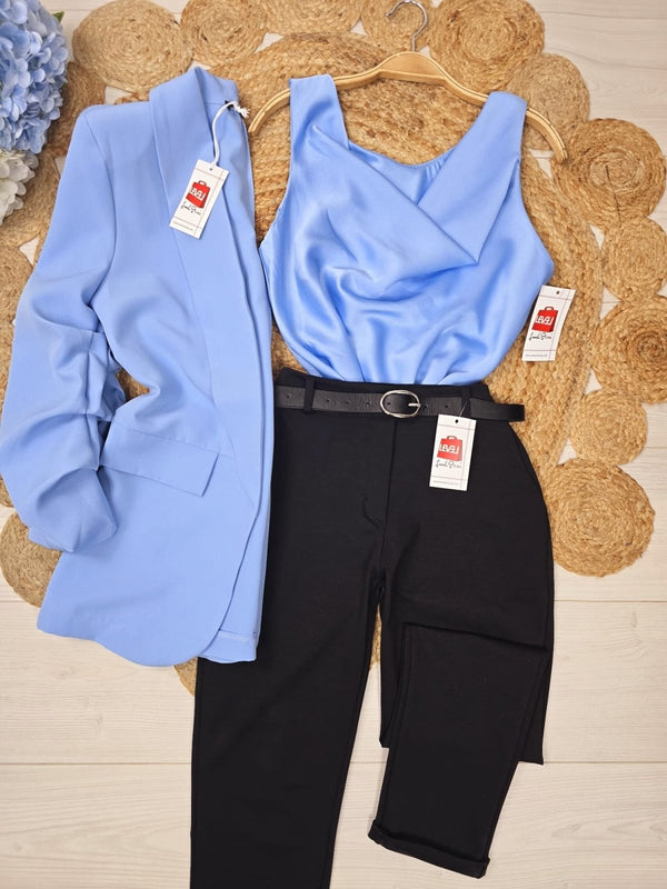 Top in raso - Lilla - Level Stores