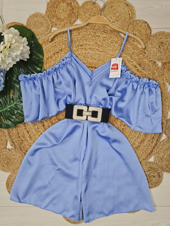 Tutina in raso Scollo a V Spalline sottili - Nero - Level Stores