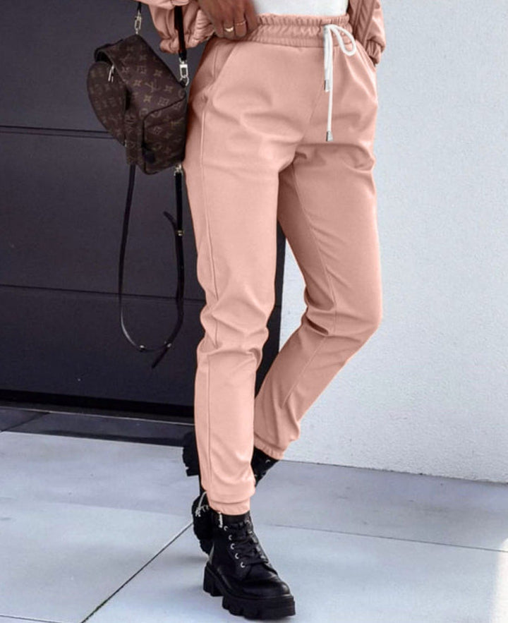 Pantalone in ecopelle - Oro - Level Stores