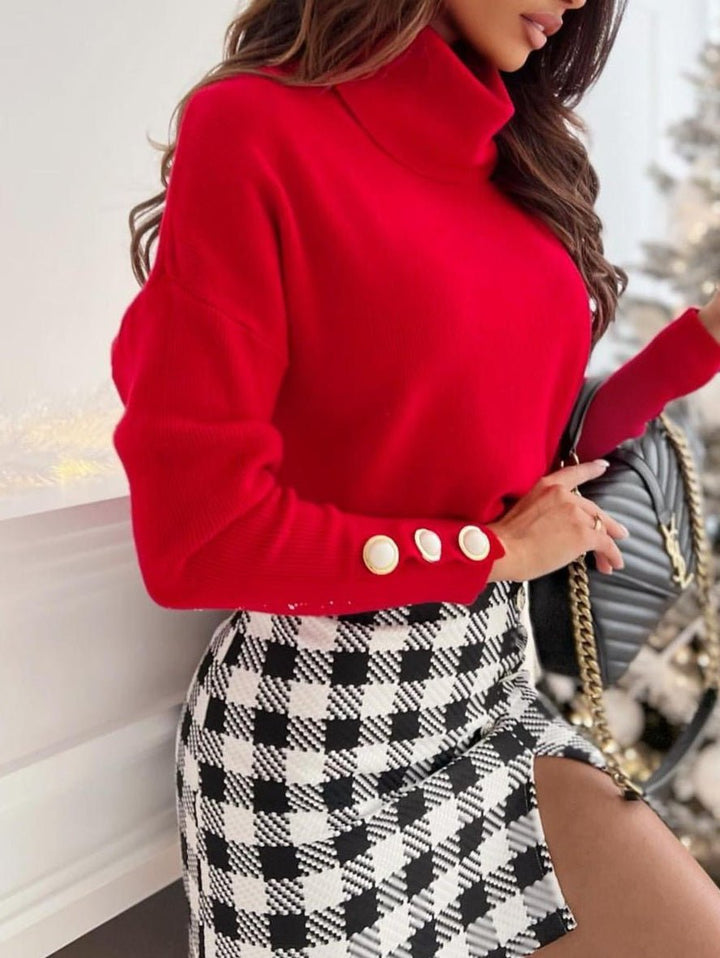 Maglione in viscosa - Rosso - Level Stores