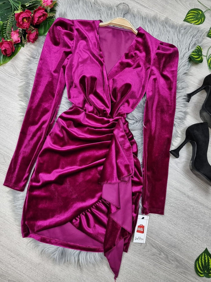 Abito in ciniglia - Fucsia - Level Stores