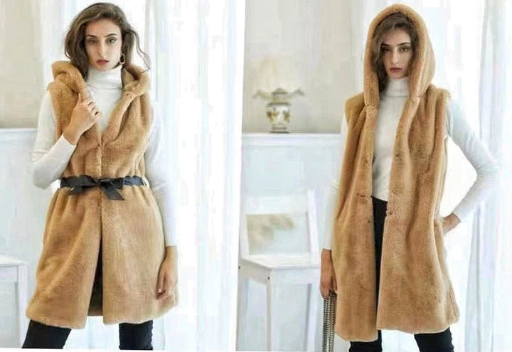 Gilet in pelliccia - Nero - Level Stores