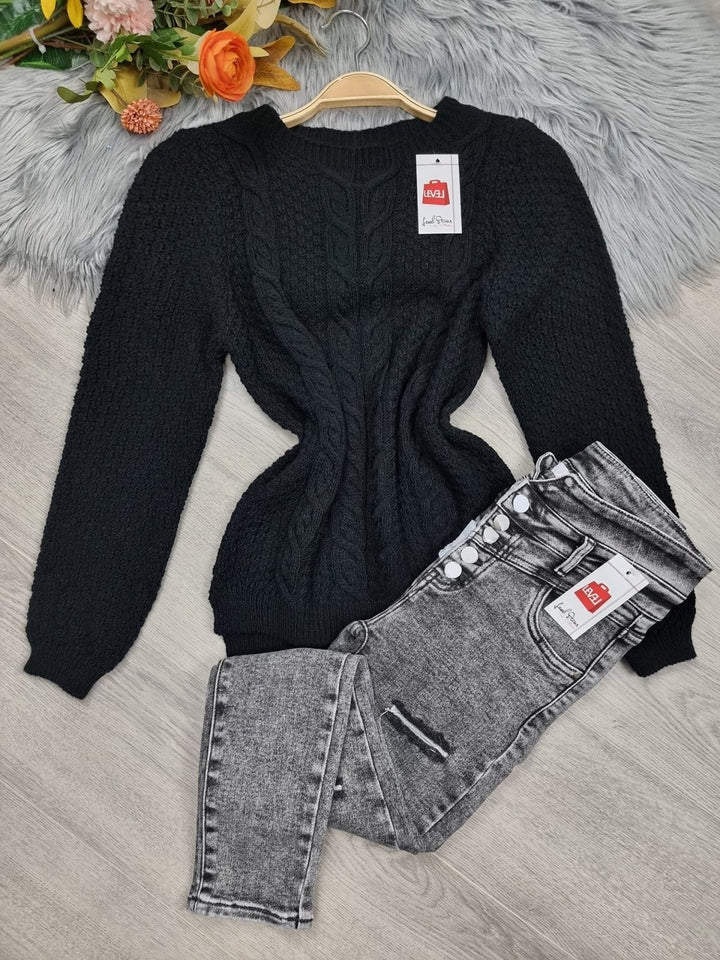 Maglioncino Elisabetta - Nero - Level Stores