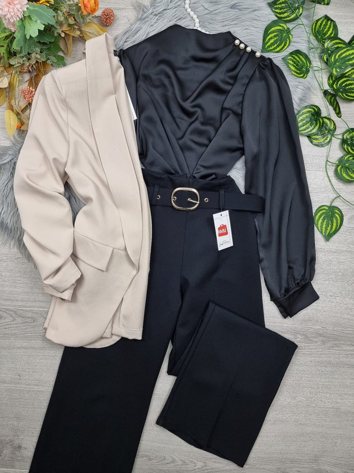 Blazer in tinta unita - Bianco - Level Stores