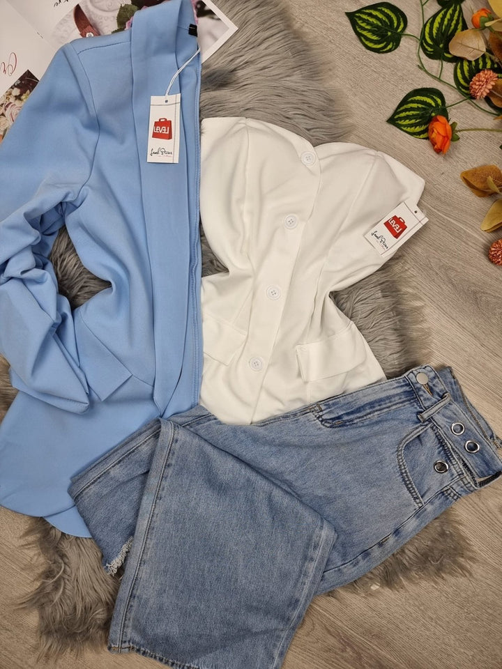 Top con coppe preformate - Bianco - Level Stores