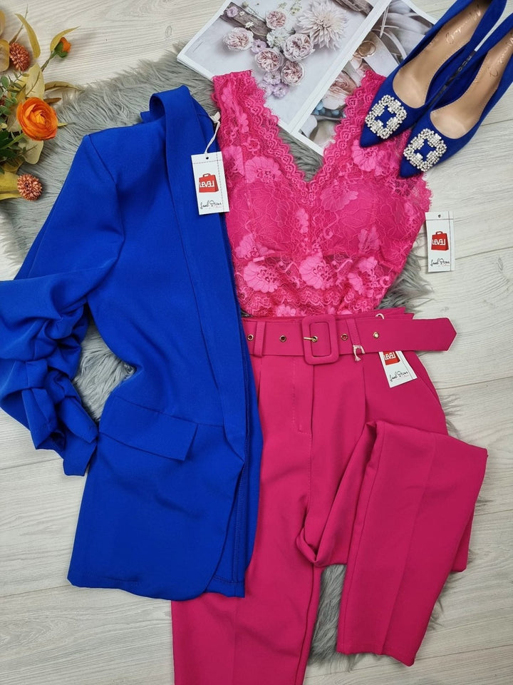 Top ricamata in pizzo - Lilla - Level Stores