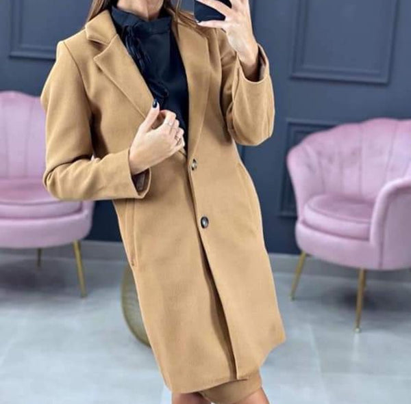 Cappotto in panno, - Nero - Level Stores