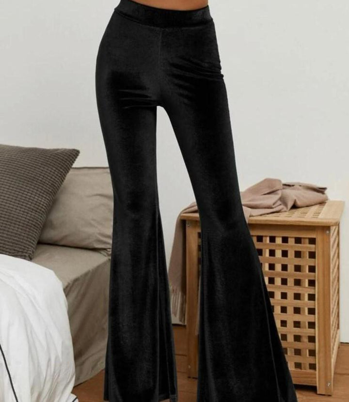 Pantalone in ciniglia - Nero - Level Stores