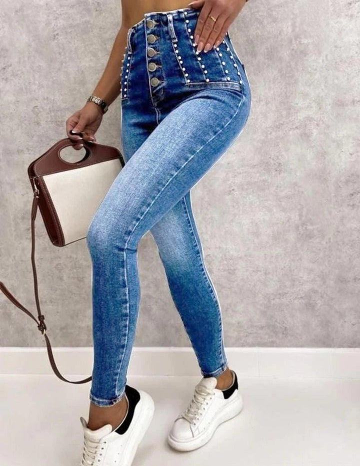 jeans a vita alta - Jeans chiaro - Level Stores