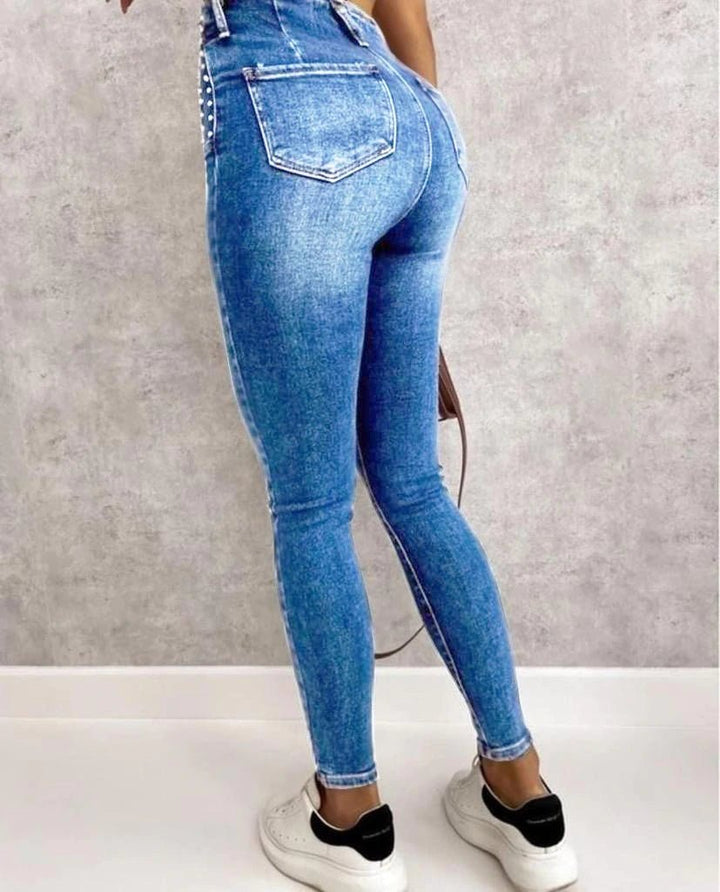 jeans a vita alta - Jeans chiaro - Level Stores
