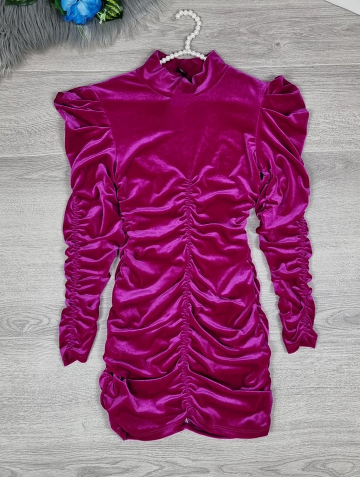 Abito in ciniglia Aderente - Fucsia - Level Stores