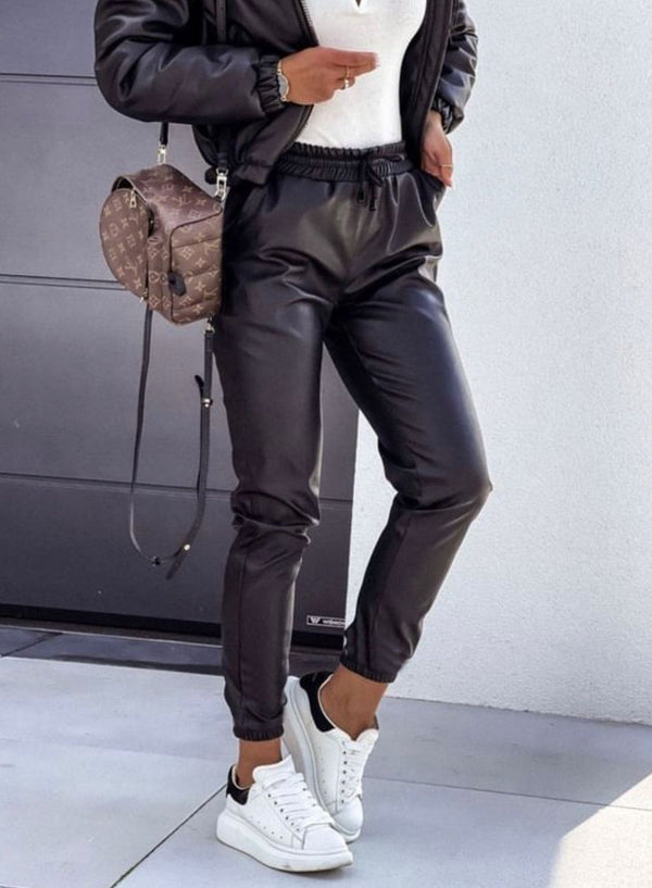 Pantalone in ecopelle - Oro - Level Stores