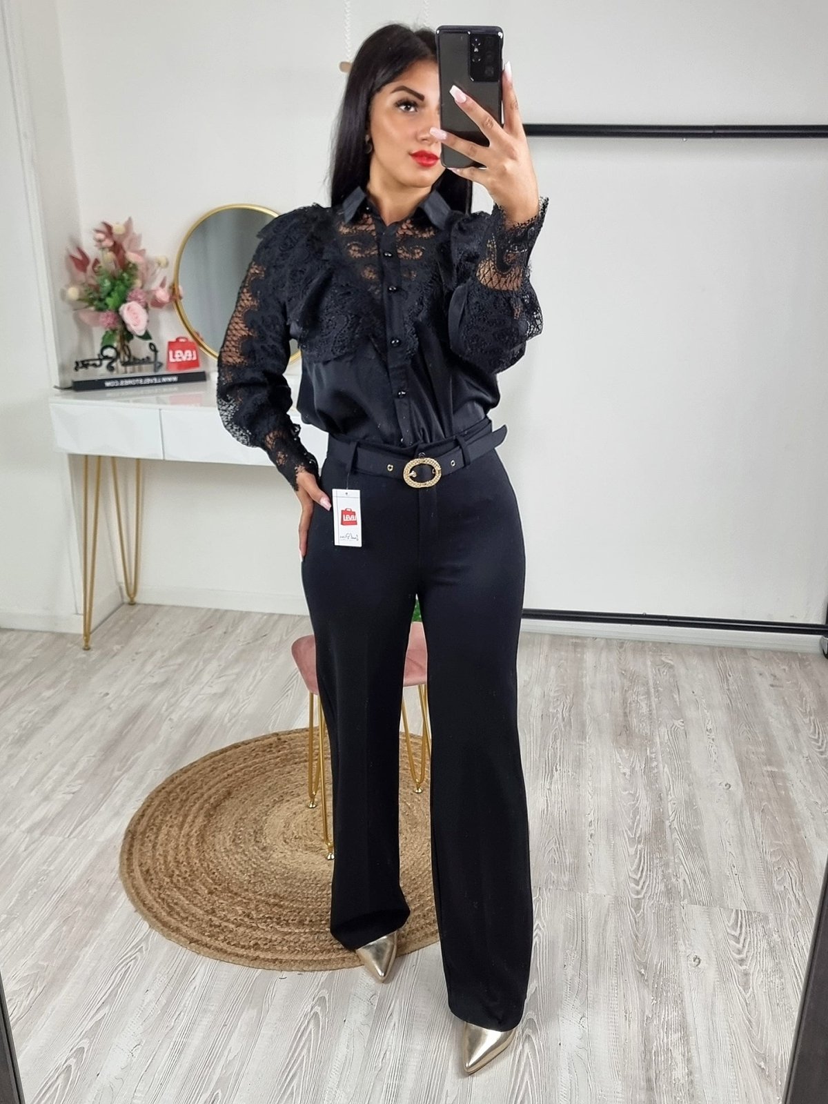 Camicia pizzo sangallo cheap