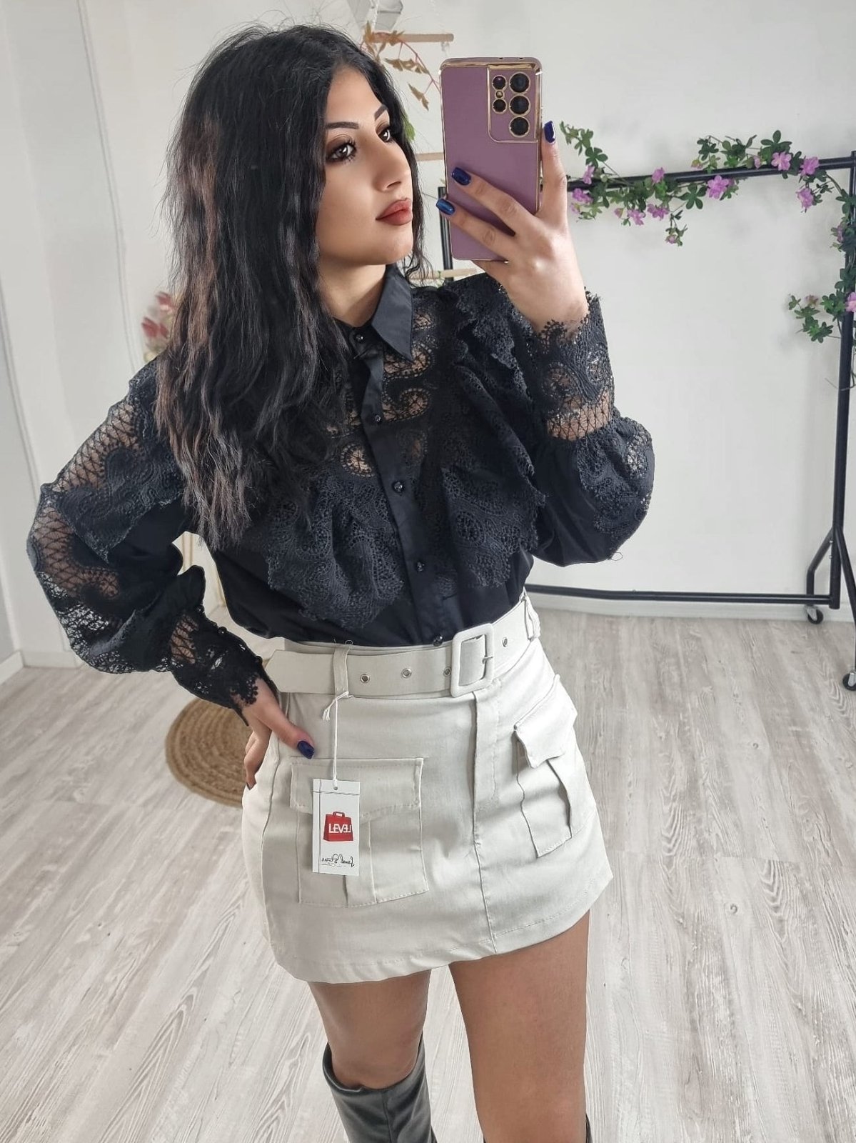 Camicia senza shop bottoni donna