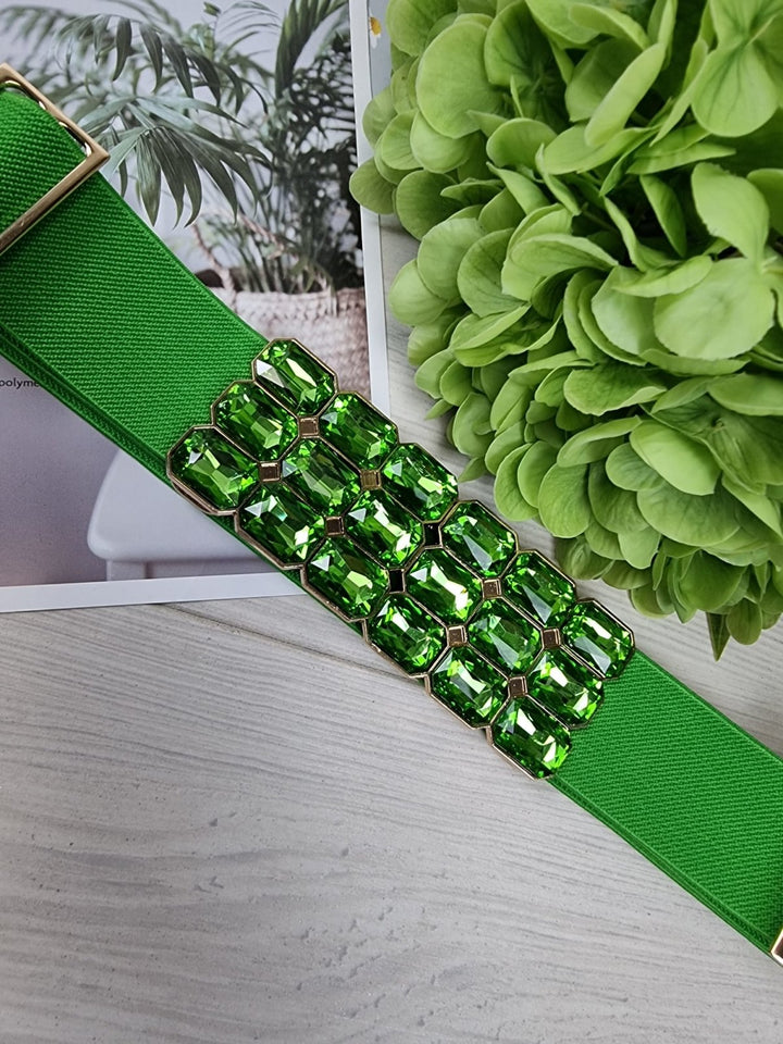 Cintura con fascia elastica - Verde - Level Stores
