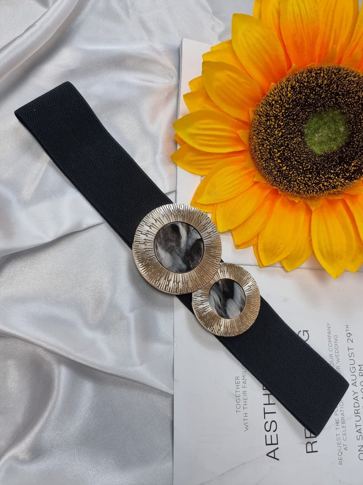 Cintura con fascia elastica Nero - Nero - Level Stores