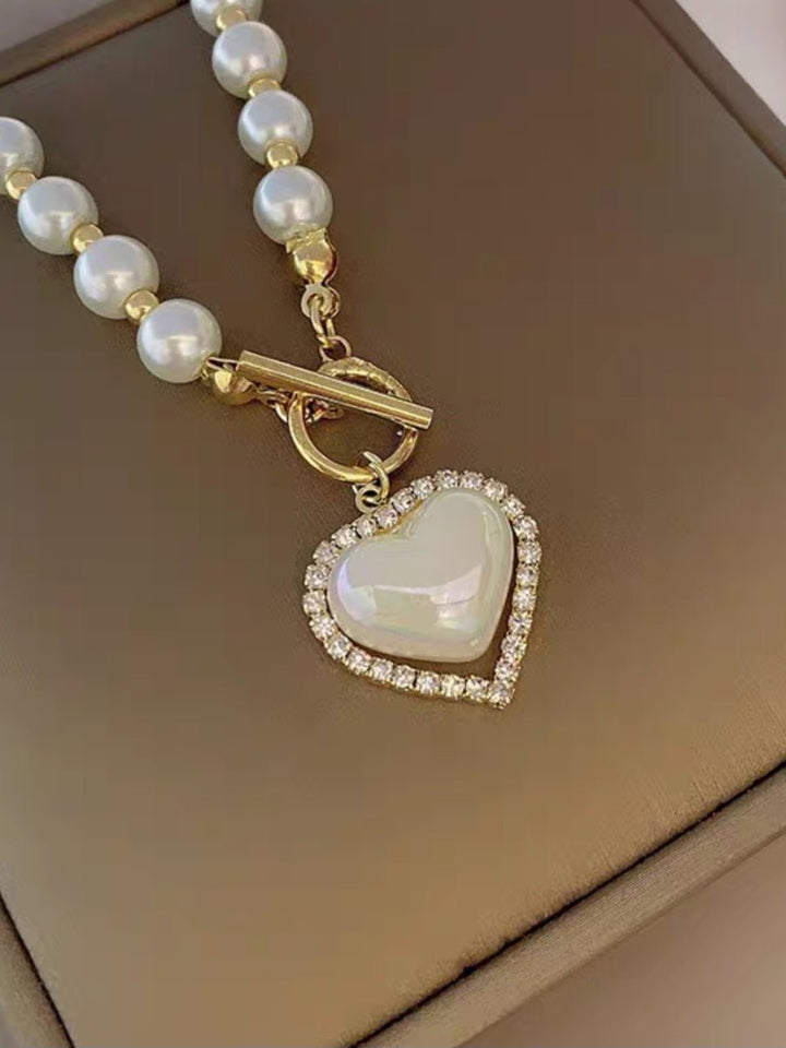 Collana con perla - Bianco - Level Stores