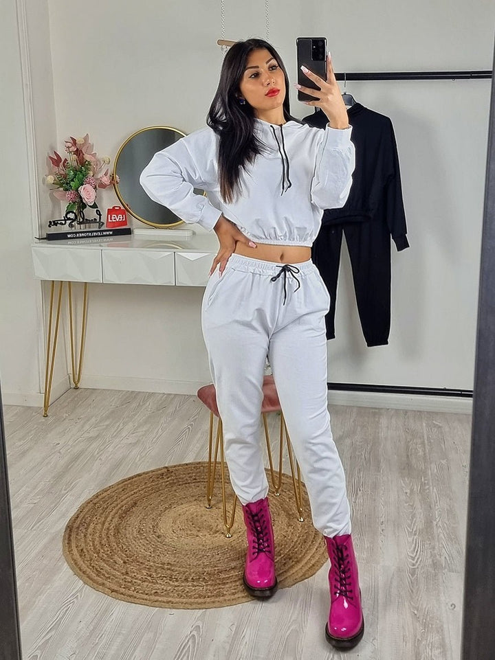 Completo tuta felpa - pantalone - Nero - Level Stores