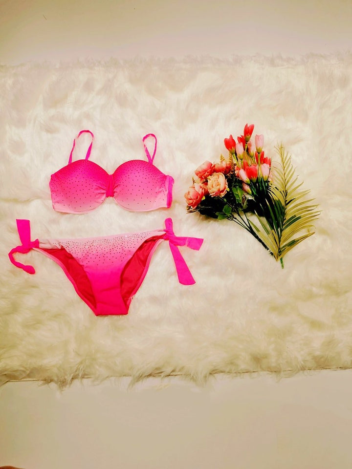 Costume da bagno di colore sfumato, - Fucsia - Level Stores