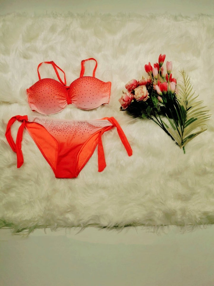 Costume da bagno di colore sfumato, - Rosa - Level Stores