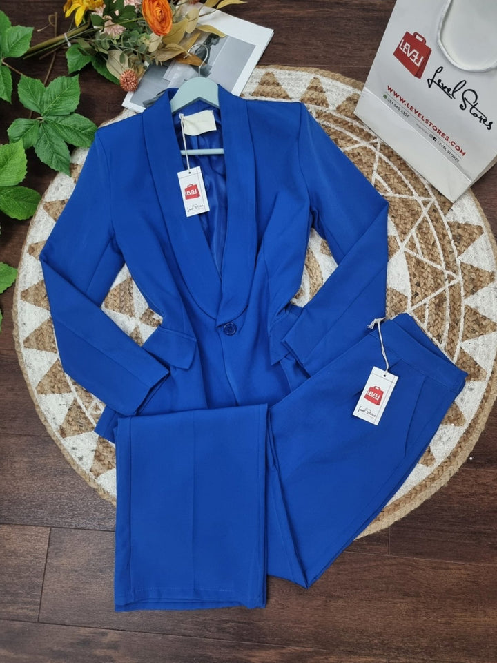 Tailleur giacca - pantalone, - Blu elettrico - Level Stores