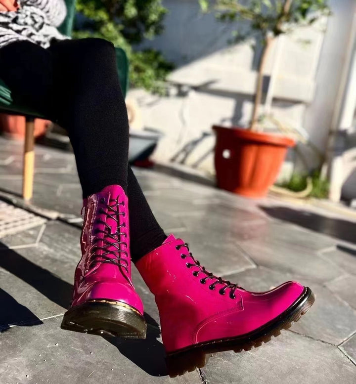 Stivaletto in vernice - Fucsia - Level Stores