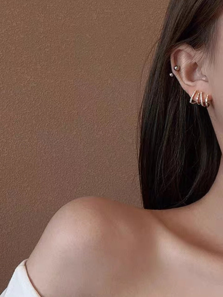 Orecchini in strass - Oro - Level Stores