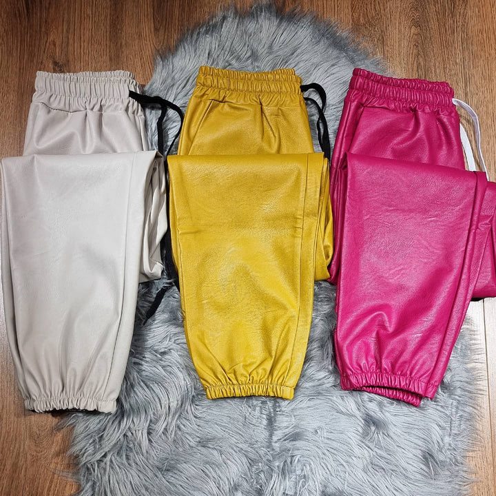 Pantalone in ecopelle - Oro - Level Stores