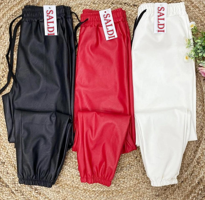 Pantalone in ecopelle - Oro - Level Stores