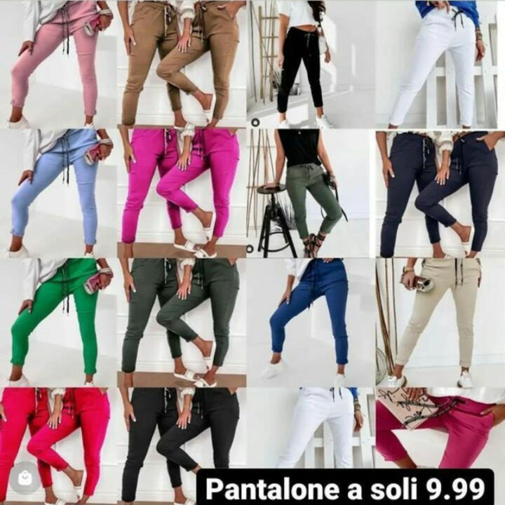 Pantalone modello boyfriend in tinta unita con pinces - Nero - Level Stores