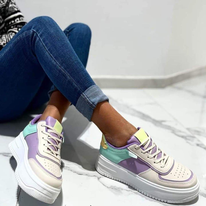 Sneakers platform multicolor.41 - Viola - Level Stores