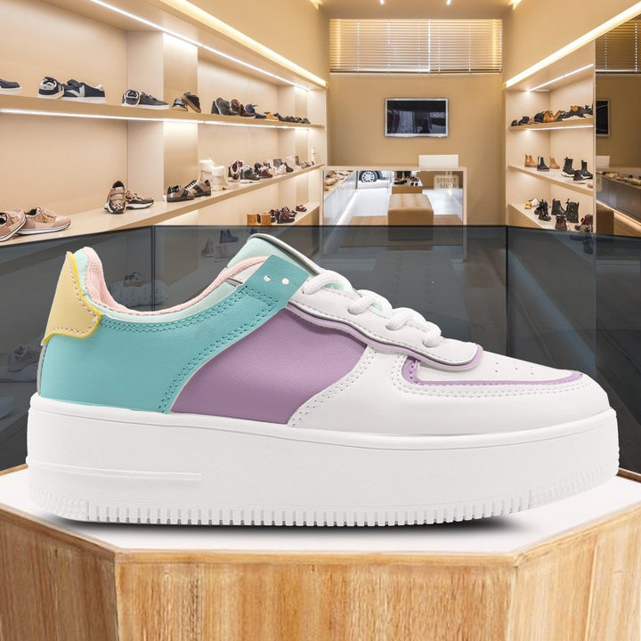 Sneakers platform multicolor.41 - Viola - Level Stores