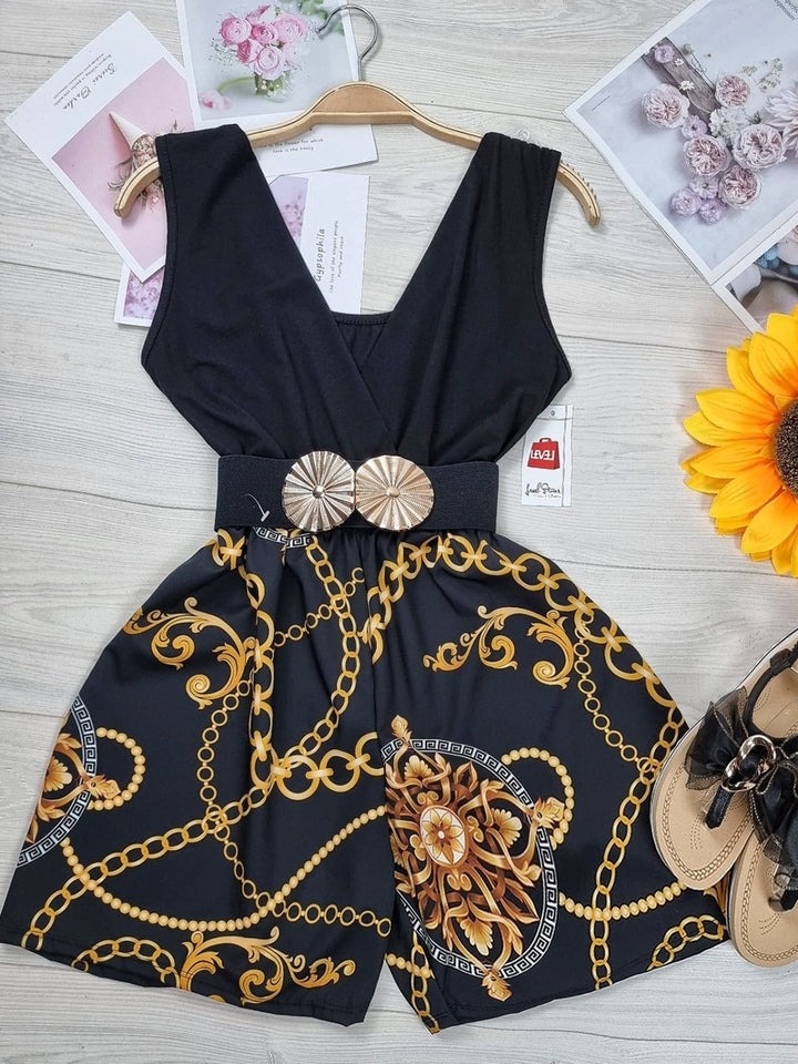 Tutina con fantasia astratta - Oro - Level Stores